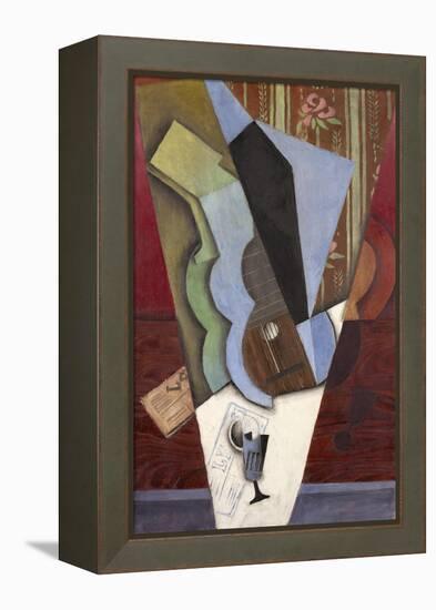 Abstraction (Guitar and Glass), July 1913-Juan Gris-Framed Premier Image Canvas