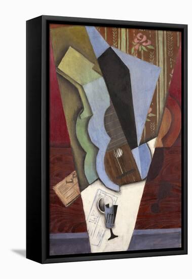 Abstraction (Guitar and Glass), July 1913-Juan Gris-Framed Premier Image Canvas