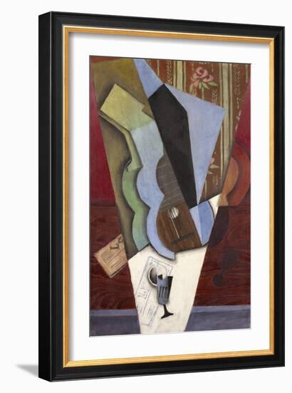 Abstraction (Guitar and Glass), July 1913-Juan Gris-Framed Giclee Print