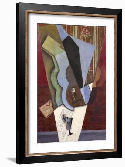 Abstraction (Guitar and Glass), July 1913-Juan Gris-Framed Giclee Print