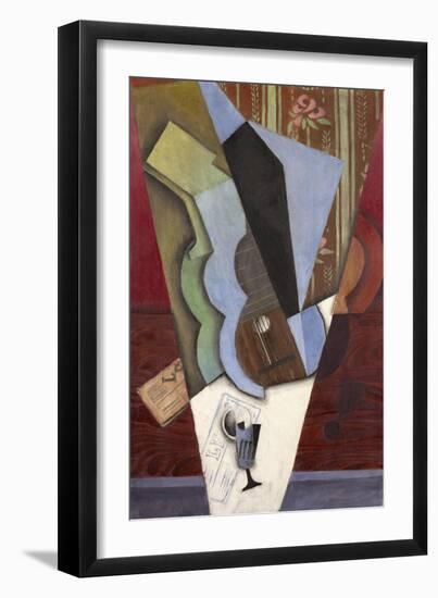 Abstraction (Guitar and Glass), July 1913-Juan Gris-Framed Giclee Print