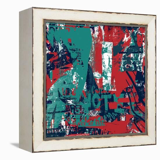 Abstraction Ii, 2016 (Collage on Canvas)-Teis Albers-Framed Premier Image Canvas