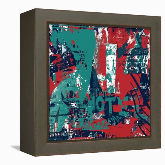 Abstraction Ii, 2016 (Collage on Canvas)-Teis Albers-Framed Premier Image Canvas