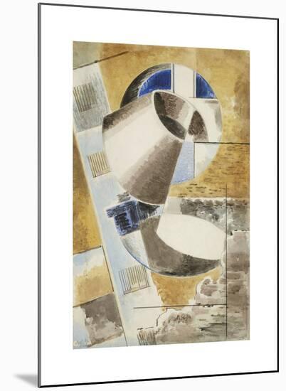 Abstraction (Rotary Objects)-Paul Nash-Mounted Premium Giclee Print