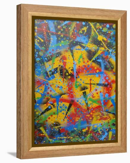 Abstraction-Abstract Graffiti-Framed Premier Image Canvas