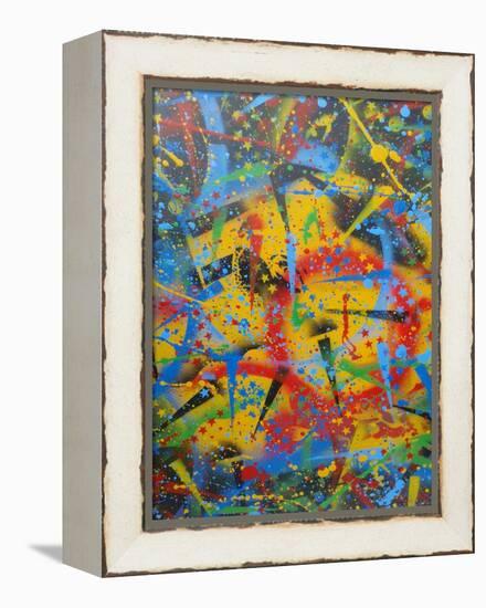 Abstraction-Abstract Graffiti-Framed Premier Image Canvas