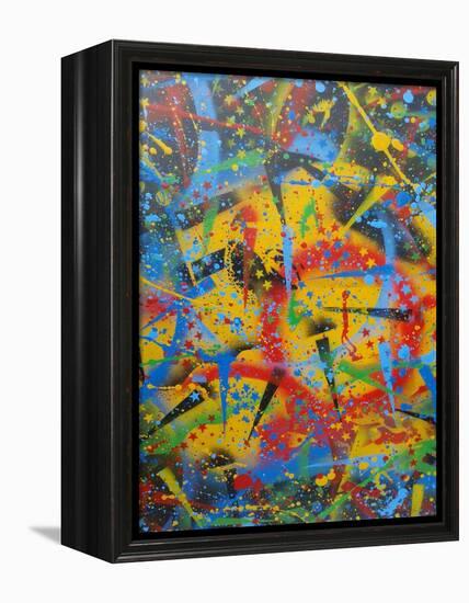 Abstraction-Abstract Graffiti-Framed Premier Image Canvas