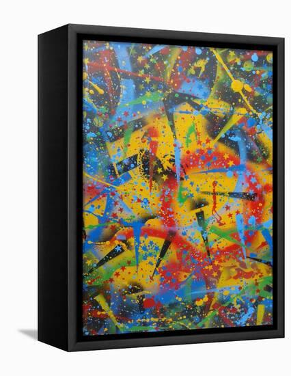 Abstraction-Abstract Graffiti-Framed Premier Image Canvas