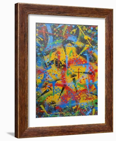 Abstraction-Abstract Graffiti-Framed Giclee Print