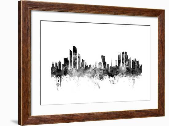 Abu Dhabi Skyline-Michael Tompsett-Framed Art Print