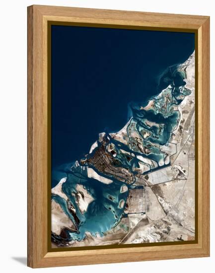 Abu Dhabi, United Arab Emirates-PLANETOBSERVER-Framed Premier Image Canvas