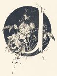 Capital Letter J Decorated with Floral Motifs., 1880 (Engraving)-Abu'l Hassan Ghaffari-Giclee Print