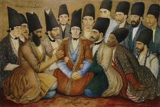 A Young Qajar Prince and His Entourage-Abul Hasan-Mounted Giclee Print