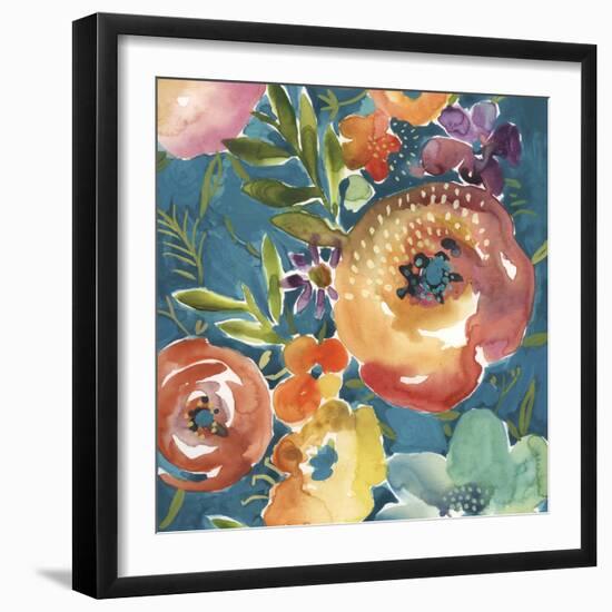 Abundant Florals II-Chariklia Zarris-Framed Art Print
