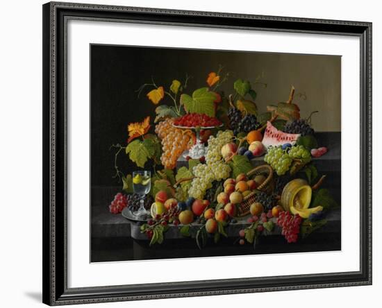 Abundant Fruit, 1858-Severin Roesen-Framed Giclee Print