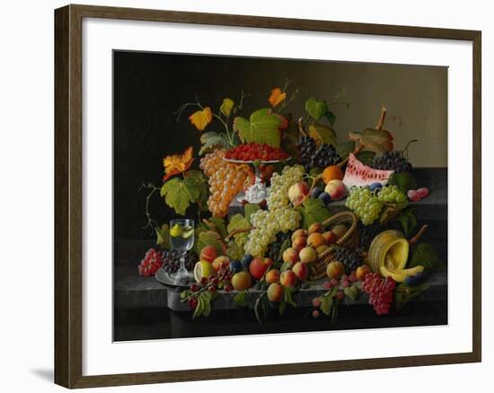 Abundant Fruit, 1858-Severin Roesen-Framed Giclee Print