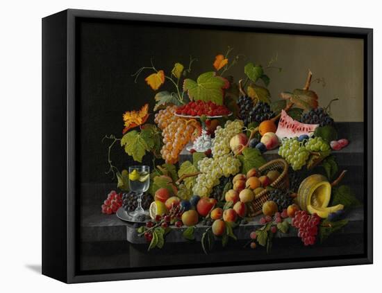Abundant Fruit, 1858-Severin Roesen-Framed Premier Image Canvas
