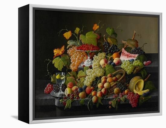 Abundant Fruit, 1858-Severin Roesen-Framed Premier Image Canvas