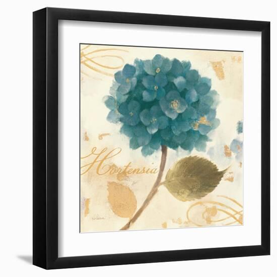 Abuntant Teal Hydrangea-Albena Hristova-Framed Art Print