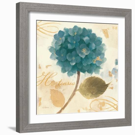 Abuntant Teal Hydrangea-Albena Hristova-Framed Art Print