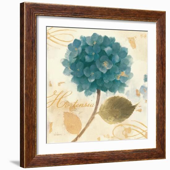 Abuntant Teal Hydrangea-Albena Hristova-Framed Art Print