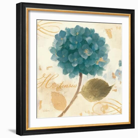 Abuntant Teal Hydrangea-Albena Hristova-Framed Art Print