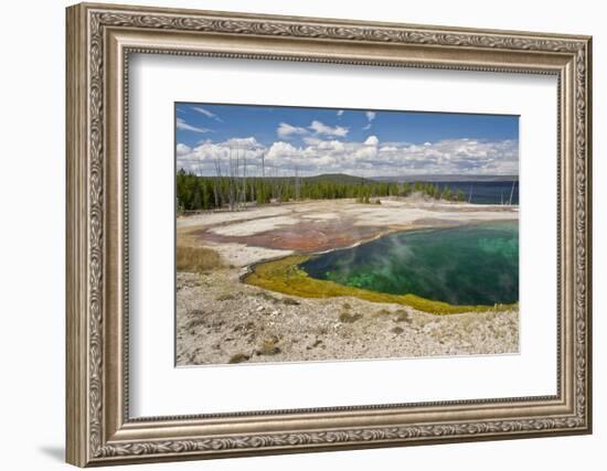 Abyss Pool, West Thumb Geyser Basin, Yellowstone National Park, Wyoming, USA-Michel Hersen-Framed Photographic Print