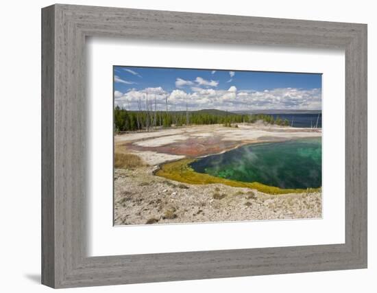 Abyss Pool, West Thumb Geyser Basin, Yellowstone National Park, Wyoming, USA-Michel Hersen-Framed Photographic Print
