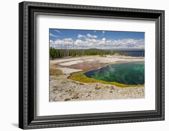 Abyss Pool, West Thumb Geyser Basin, Yellowstone National Park, Wyoming, USA-Michel Hersen-Framed Photographic Print