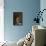 Abyssinian Blue Cat on Pedestal-DLILLC-Framed Premier Image Canvas displayed on a wall