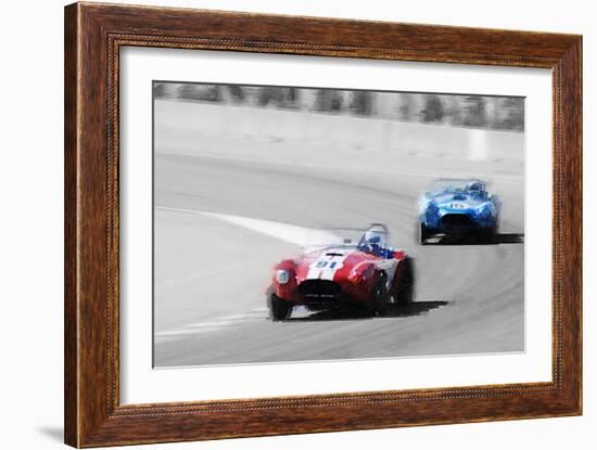 AC Cobra Racing Monterey Watercolor-NaxArt-Framed Art Print