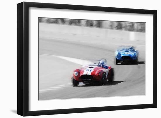 AC Cobra Racing Monterey Watercolor-NaxArt-Framed Art Print