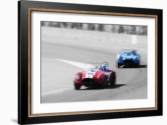 AC Cobra Racing Monterey Watercolor-NaxArt-Framed Art Print