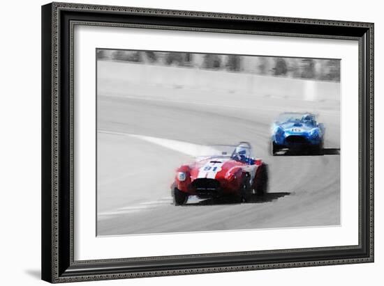 AC Cobra Racing Monterey Watercolor-NaxArt-Framed Art Print