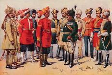 'A Group of Indian Soldiers', 1913-AC Lovett-Framed Giclee Print