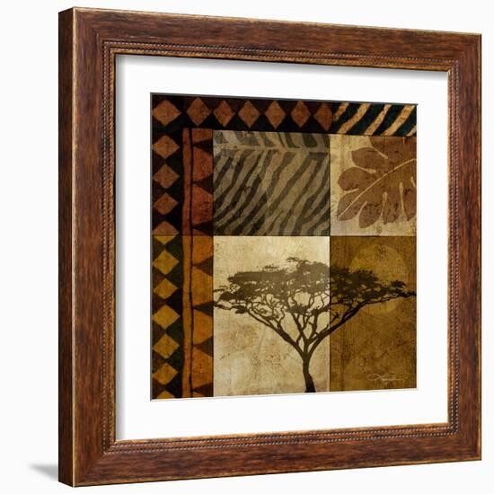 Acacia Sunrise I-Keith Mallett-Framed Art Print