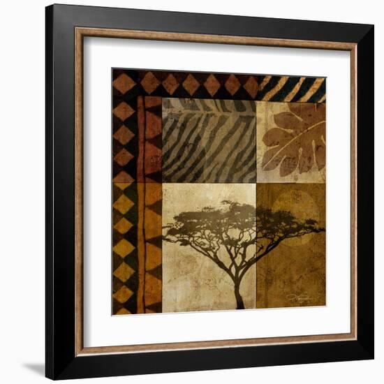 Acacia Sunrise I-Keith Mallett-Framed Art Print