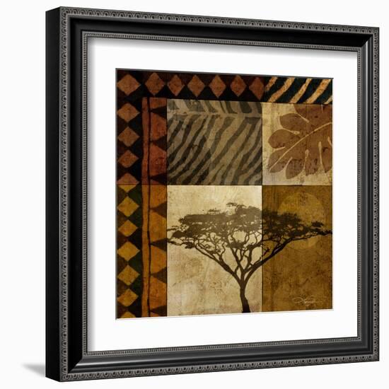 Acacia Sunrise I-Keith Mallett-Framed Art Print