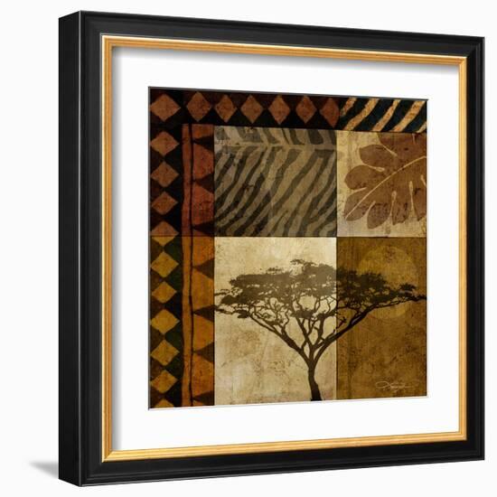 Acacia Sunrise I-Keith Mallett-Framed Art Print