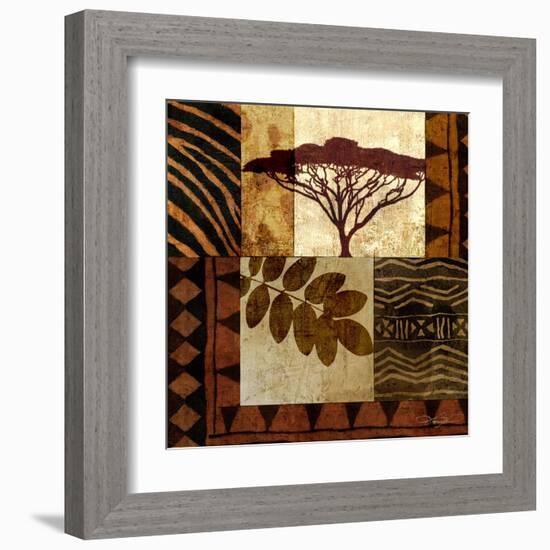 Acacia Sunrise II-Keith Mallett-Framed Art Print