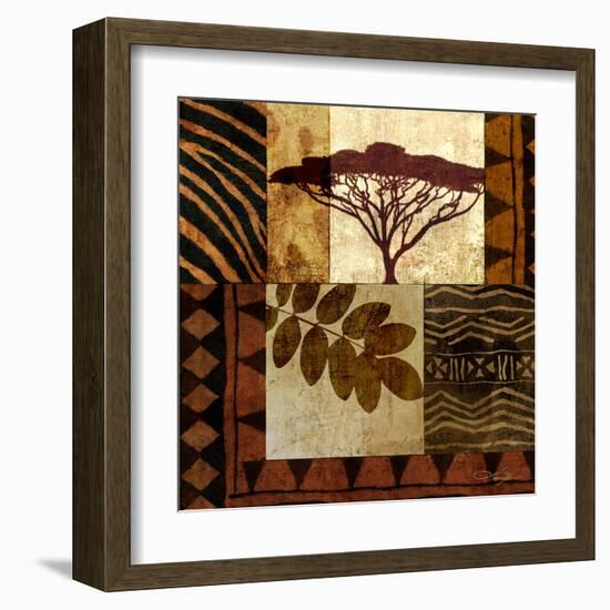 Acacia Sunrise II-Keith Mallett-Framed Art Print