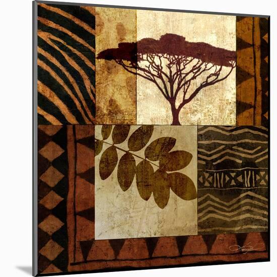 Acacia Sunrise II-Keith Mallett-Mounted Art Print