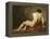 Académie d'Homme dite Patrocle-Jacques-Louis David-Framed Premier Image Canvas