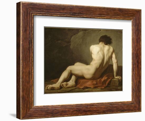 Académie d'Homme dite Patrocle-Jacques-Louis David-Framed Giclee Print