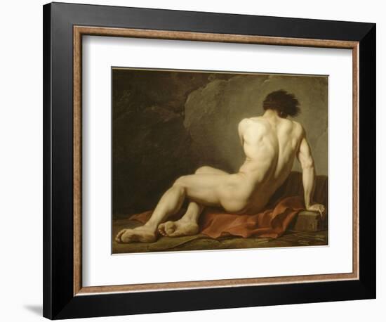 Académie d'Homme dite Patrocle-Jacques-Louis David-Framed Giclee Print