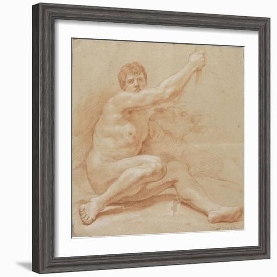 Académie d'homme-Jean Baptiste Van Loo-Framed Giclee Print