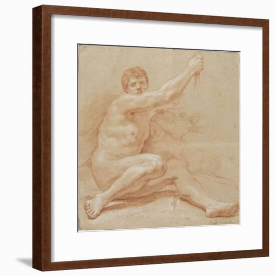 Académie d'homme-Jean Baptiste Van Loo-Framed Giclee Print