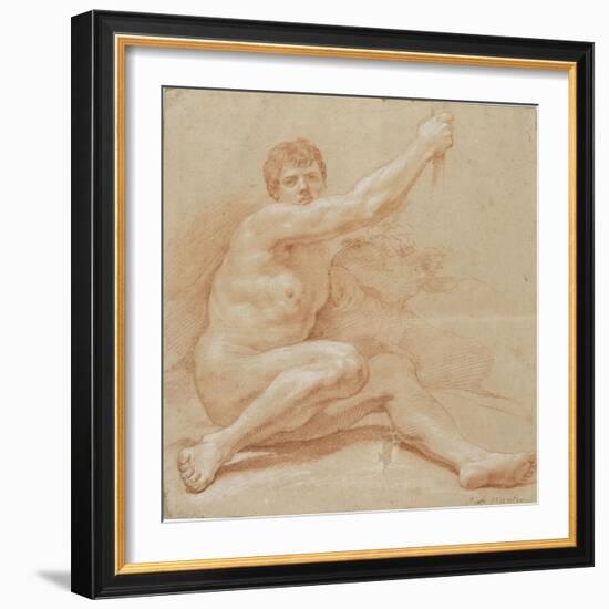 Académie d'homme-Jean Baptiste Van Loo-Framed Giclee Print