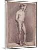 Academy Study of the Male Nude, 1764-Jacques-Louis David-Mounted Giclee Print