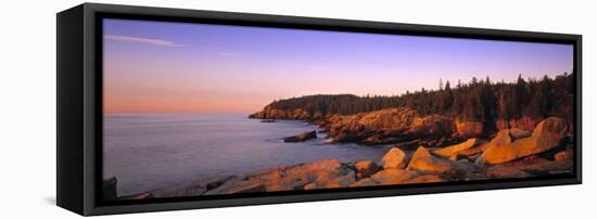 Acadia National Park, Mt. Desert Island, Maine, USA-Walter Bibikow-Framed Premier Image Canvas